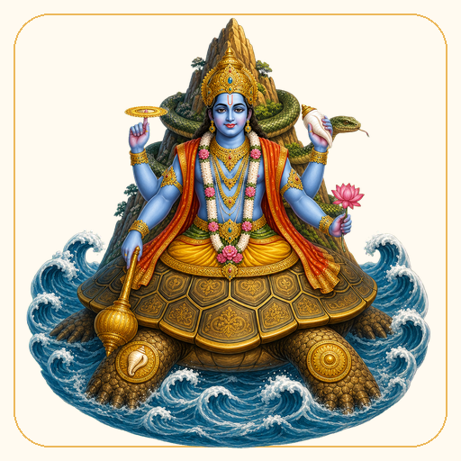 Lord Vishnu's Kurma (tortoise) avatar — Vishnu's second avatar