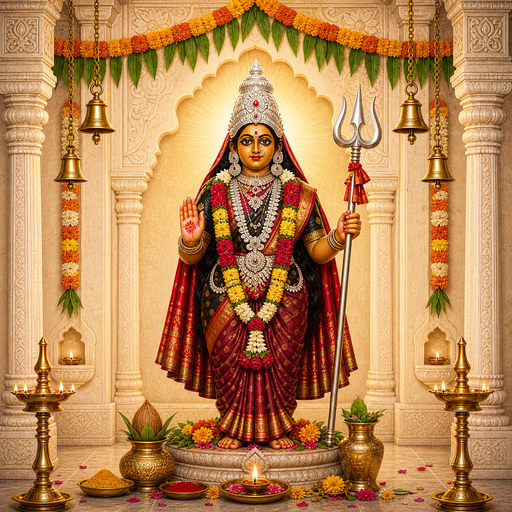 कालुबाई / काळूबाई — आदिमाया पार्वतीचे रूप, चतुर्भुज महिषासुरमर्दिनी स्वरूपात (शक्तिपीठ नव्हे — स्वतंत्र प्रादेशिक लोकदेवता)