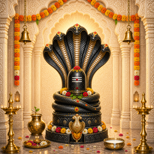 नागदेवता (नवनाग — अनंत, वासुकी, शेष, पद्मनाभ, कंबल, शंखपाल, धृतराष्ट्र, तक्षक, कालिया)